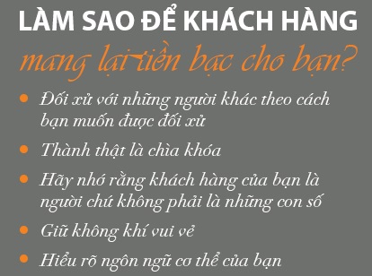 Làm sao để khách hàng mang lại tiền bạc cho bạn?